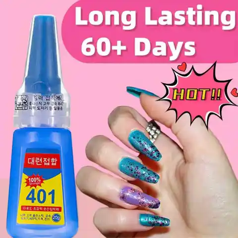 Fake Nail Sticker Glue. Extremely Strong, Quick-Drying. A Powerful Adhesive for Nail Art Repairs – Fast-Drying, High Viscosity, Multi-Purpose. Super Glue 20ml.
