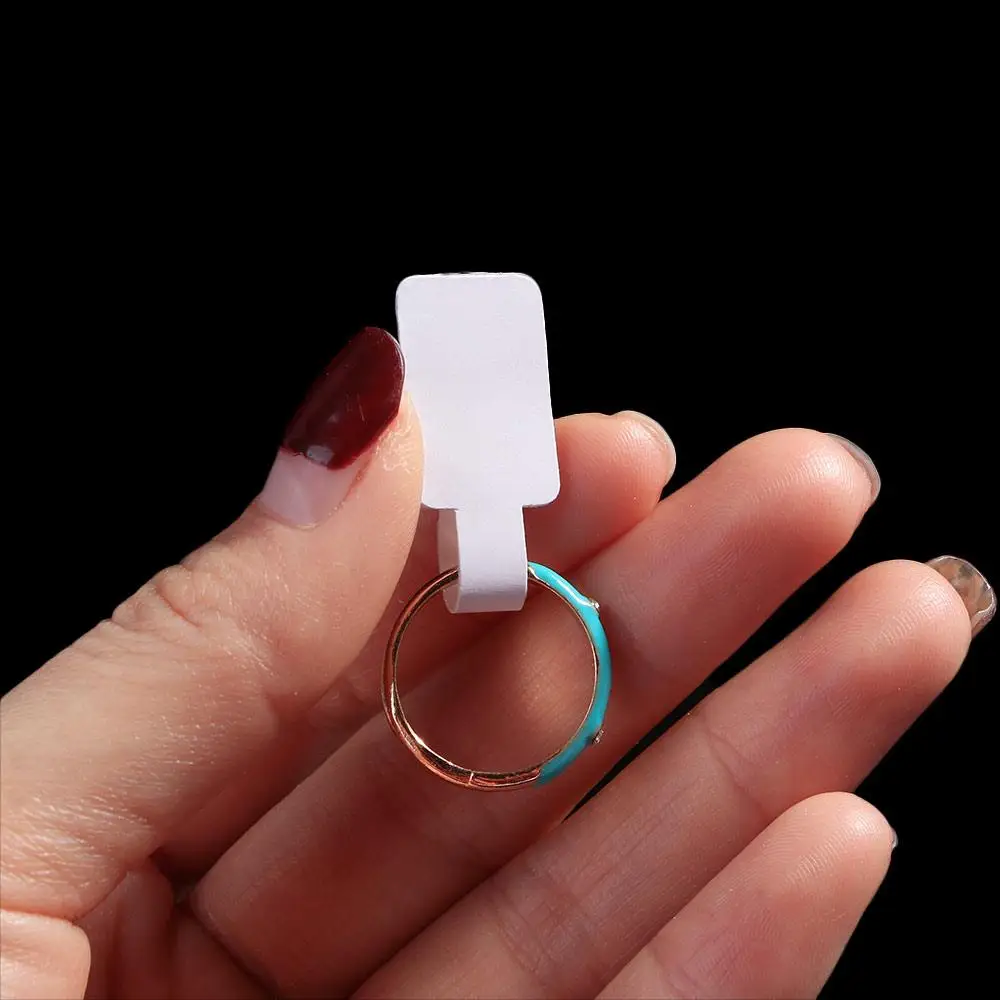 Blank Stickers Necklace Bracelet Ring Sticker Paper Price Labels Display Tags Hang Size