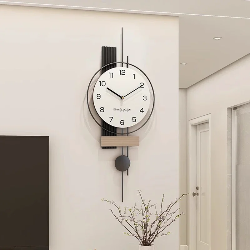 Battery Korean Wall Clock Minimalist Stylish Bathroom Classic Wall Watch Modern Designer Montre Murale Living Room Decoration