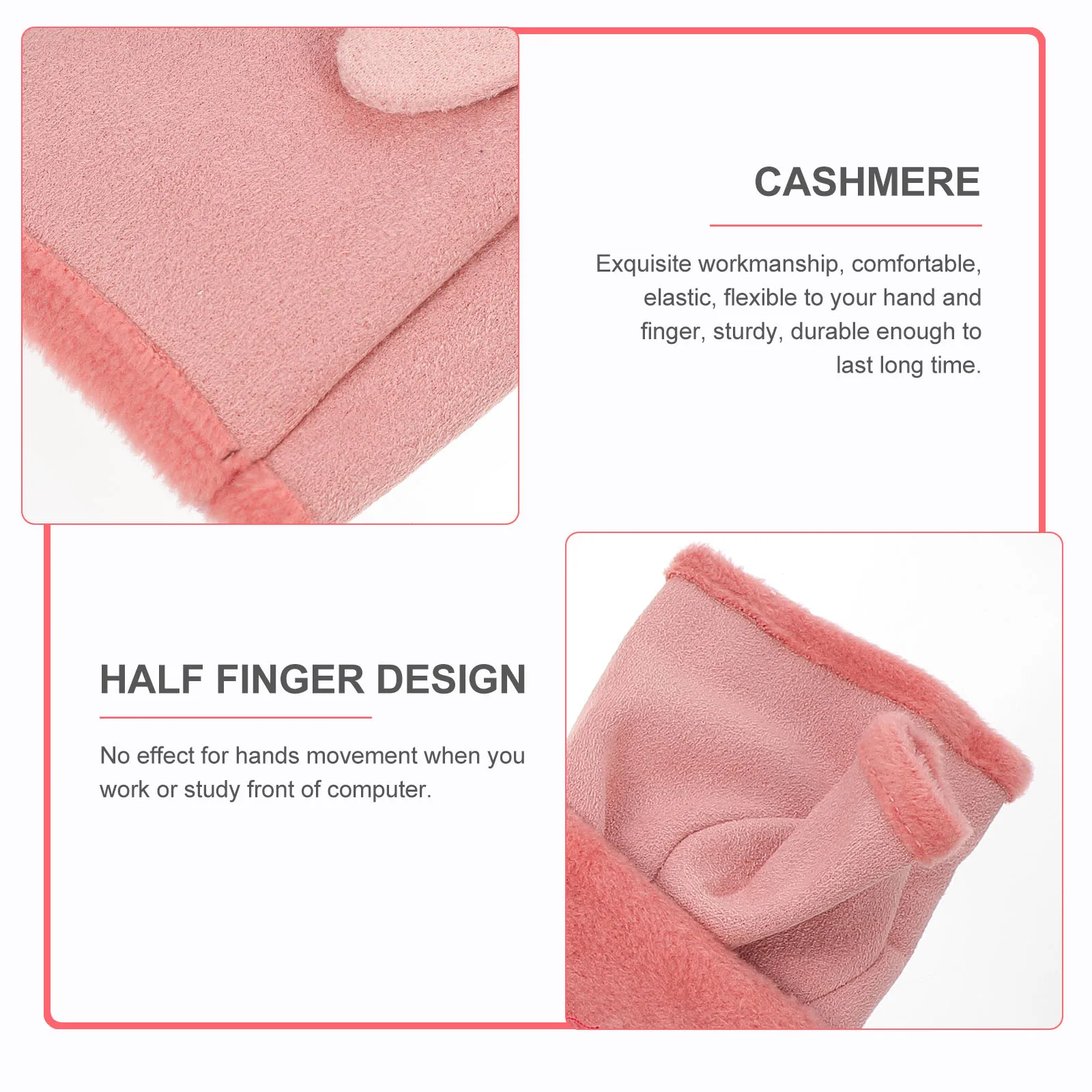 

Heating and Charging Gloves Heated Warm Fingerless Chargeable up Cashmere Usb Office Winter Half