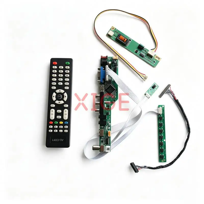

For LP156WH1 CLAA156WA01A M156NWR1 B156XW01 Screen Controller Board Kit DIY 1366*768 USB+AV+VGA+HDMI 1-CCFL 1366x768 30 Pin LVDS
