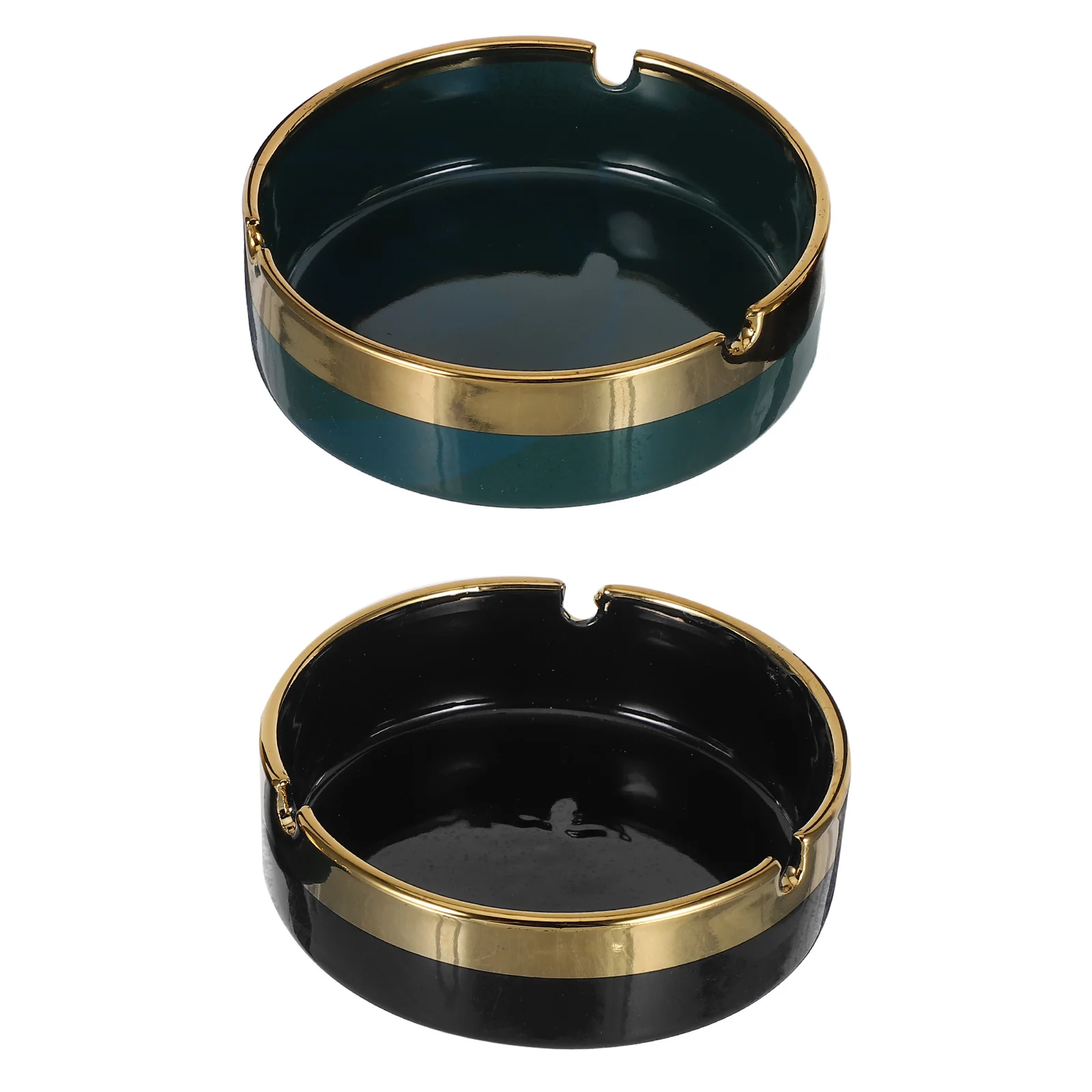 

Light Luxury Ceramic Ashtray Desktop Ornament Holder Bowls for Smoking Decoration Office
