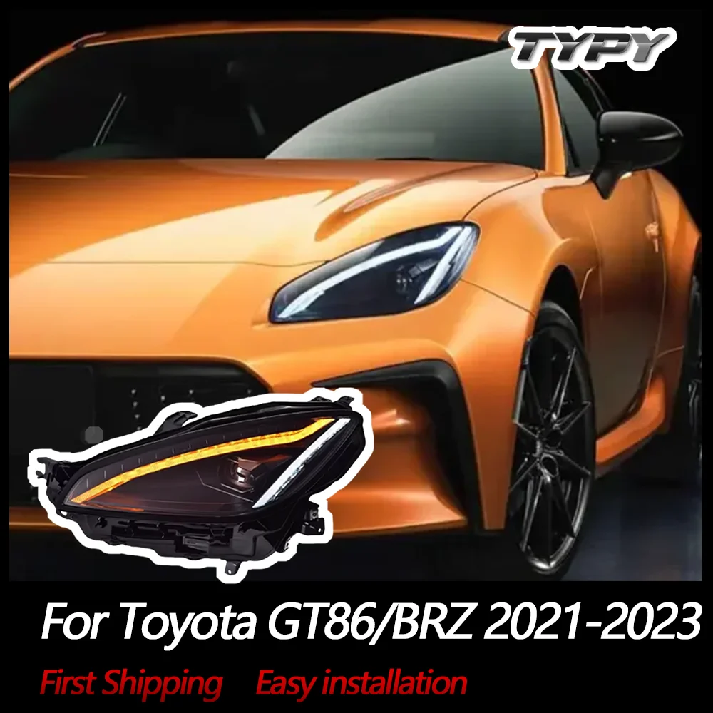 

TYPY Car Lights For Toyota GT86/BRZ Headlight 2021-2023 LED Projetor head Lamp Daytime Running Light Automotive Accessories