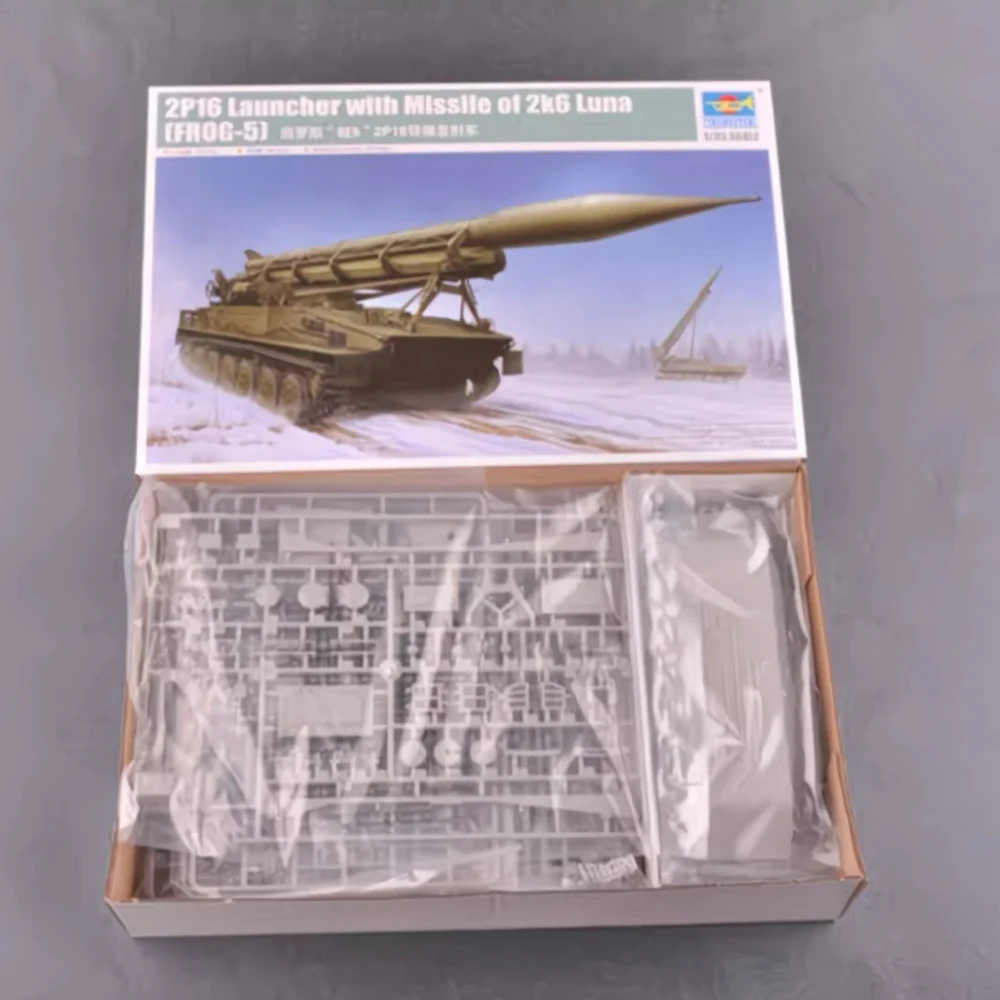 

Trumpeter 09545 1:35 Scale Russian 2P16 Launcher W/ Missile of 2k6 Luna Frog-5 Military Plastic Assembly Model Kit Building Toy