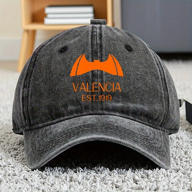 فالنسيا إف سي اسبانيا قبعة بيسبول رياضية لركوب الدراجات قبعة بيسبول عصرية للرجال والنساء متوافقة مع الصيد والسفر في الهواء الطلق