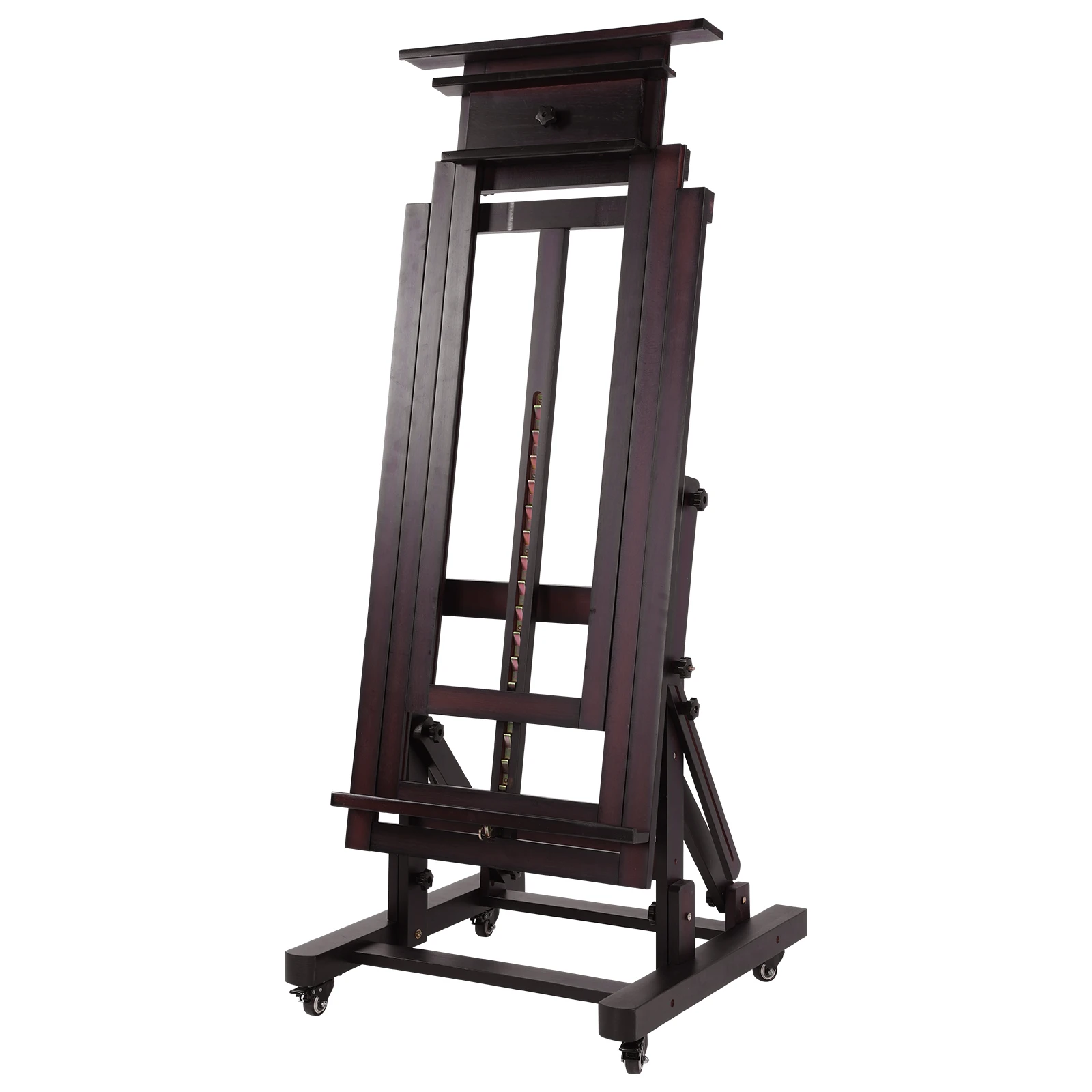 Artist Studio Easel Adjustable Studio H-Frame Easel Movable and Tilting Flat Available for Adults Hold Canvas Up To 78.7in High