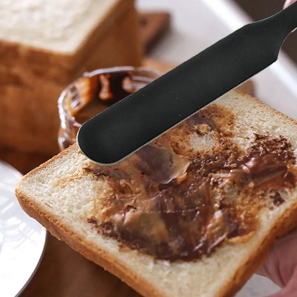 

4Pcs Heat-Resistant Silicone Spatula Baking Cake Cream Scraper Tool Environmentally Friendly Kitchen Gadget for Pastry Black Red