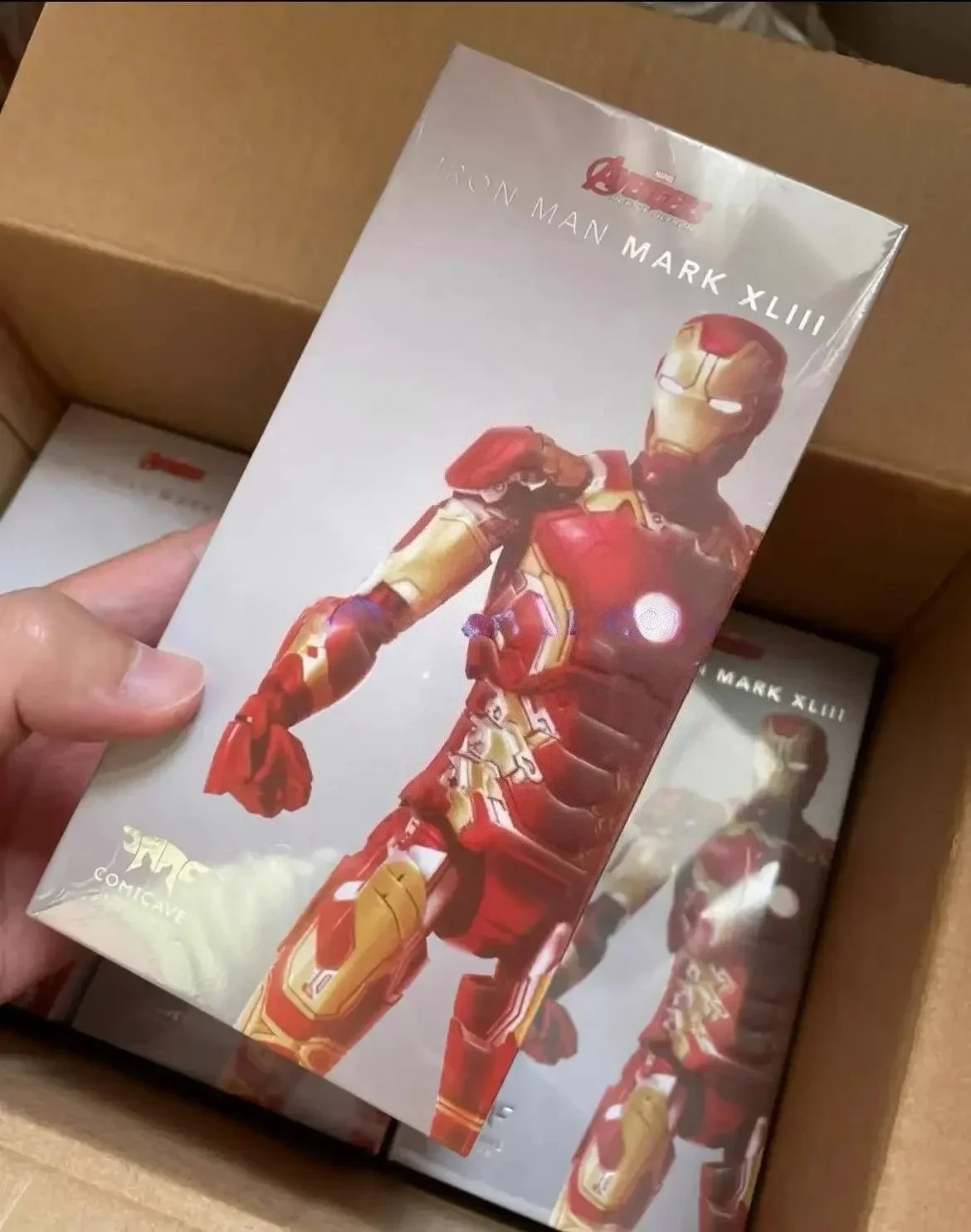 In Stock 100% Original Comicave 1/12 Super Alloy Marvel Iron Man Mk7 Mk43 Action Figure Collectible Toy Gift