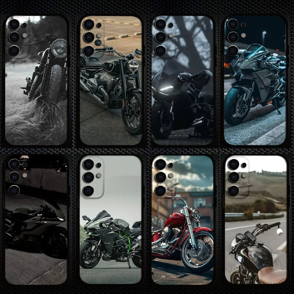 

motorcycle Phone Case For Samsung S25/S24/S23/S22/S21/S20/Plus,Fe,Lite/Others Black Cover