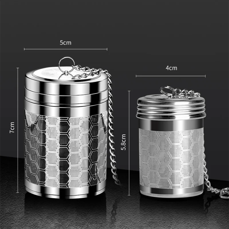 1/2pc tea infuser, ultra fine mesh tea filter for loose tea, stainless steel tea filter, tea infuser with extended chain hook