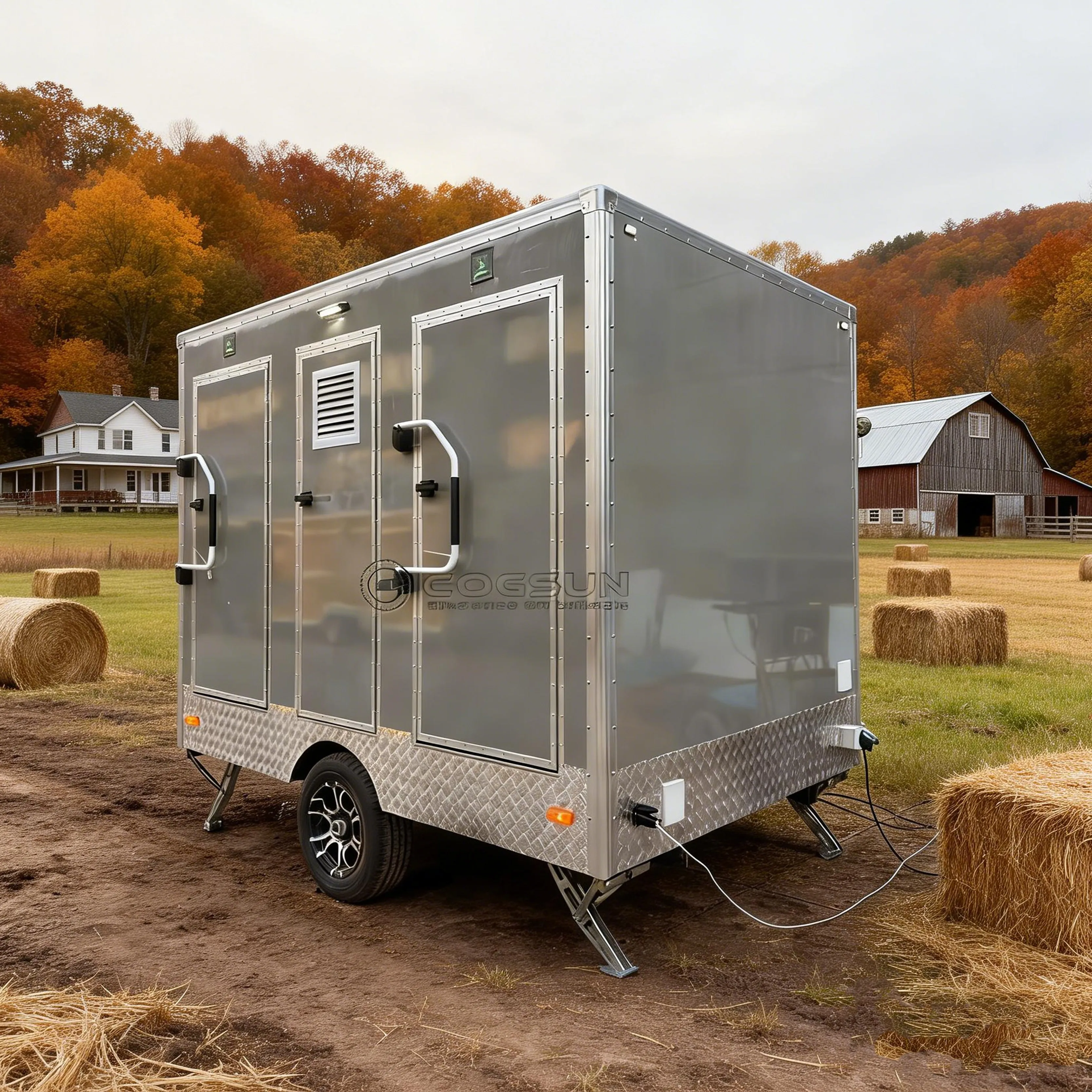 COGSUN Executive restroom trailer bathroom trailer purchase portable restroom trailer toilet trailer camping toilet seat trailer