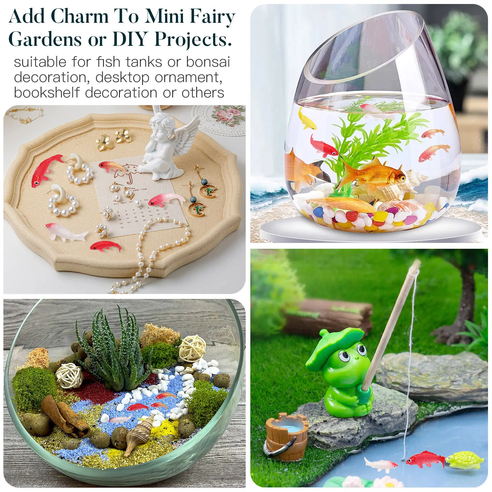 10Pcs Lovely Mini Fancy Carp P - огляд і ціна Fish Toy In Aquarium