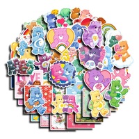 2024 New Style 32/50pcs Retro Care Bear Girl Creative DIY Decorative Waterproof Stickers