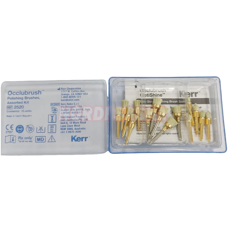 

Стоматологические щетки для полировки Kerr Occlubrush, обычная чашка/маленькая чашка/точка, 10 шт./кор., стоматологические щетки для полировки KERR, ассорти, набор 2520