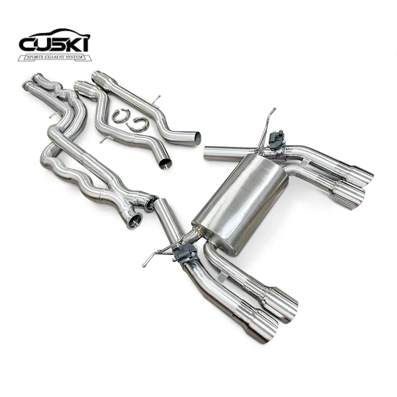 Stainless Steel Automotive Exhaust Parts For BMW M3/M4 F80/F82 3.0T Cat Back Exhaust pipe Exhaust Modification Accessories