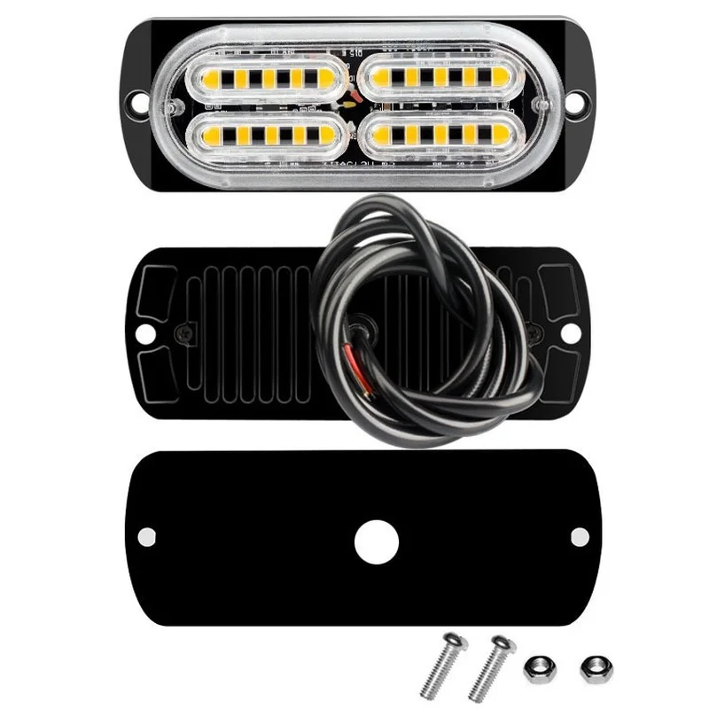 20led Blitzlichter Warnung Notfall Blinker LKW Kühlergrill Verkehr Blink lampe weiß gelb rot blau für Jeep ATV Geländewagen 12V 24V