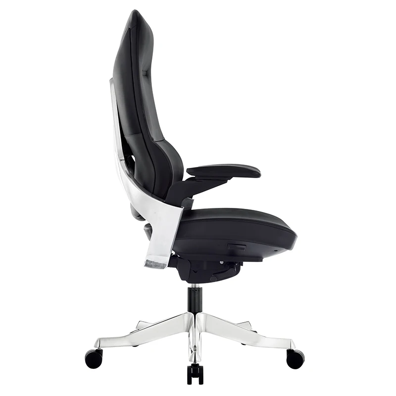 Factory Supply Attractive Price Ergonomic Leather Retro Nordic Office Chair