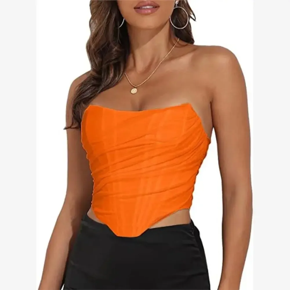 

Женский дышащий сетчатый корсет, майка, летний топ без бретелек на шнуровке, бюстье без рукавов, нижнее белье, топ