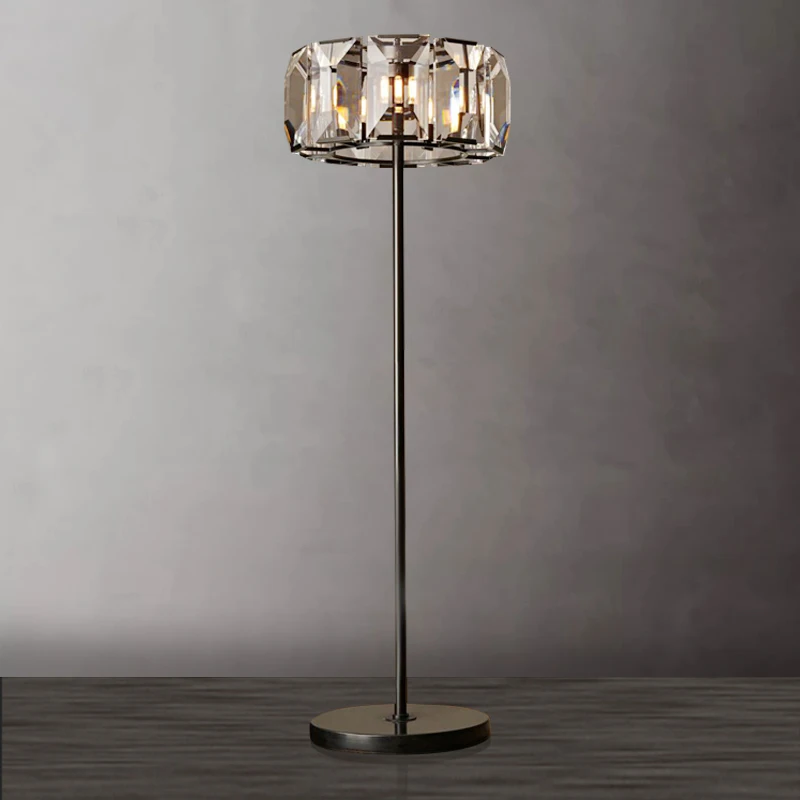 

Dimmable LED Vintage Crystal Marble Black Gold Chrome LED Lamp LED Light LED Floor Lamp Floor Light For Bedroom Foyer