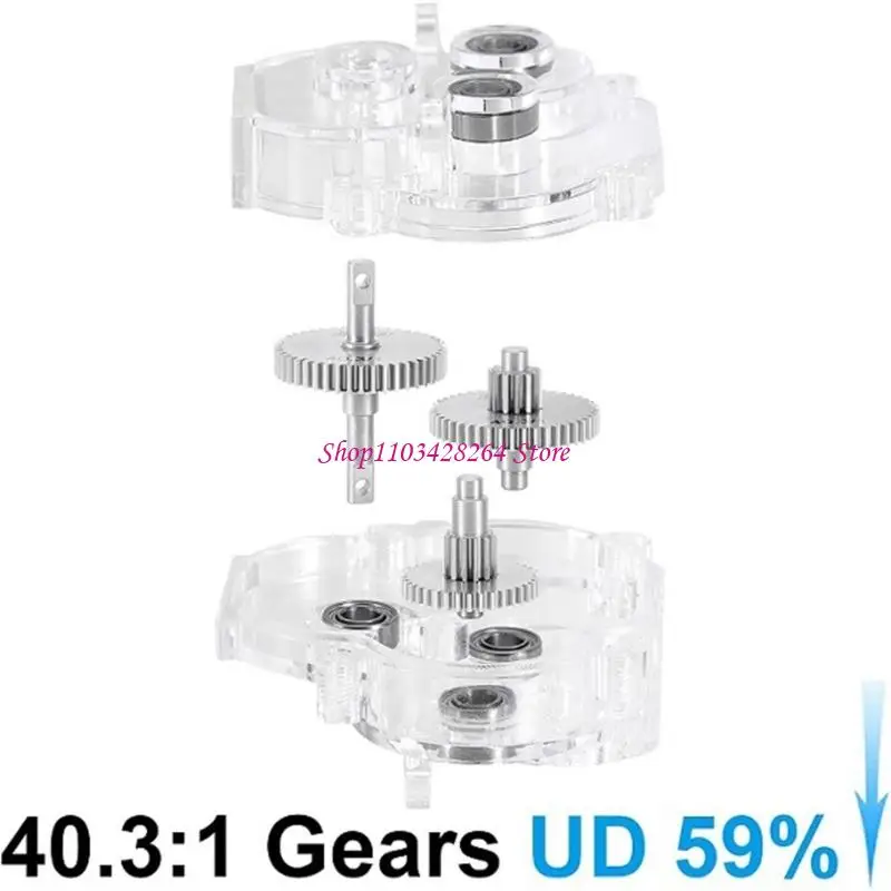 High Performances Transmission Set for 1/18 Scale Remote Racings Car Featuring Precisions Gears Bearing