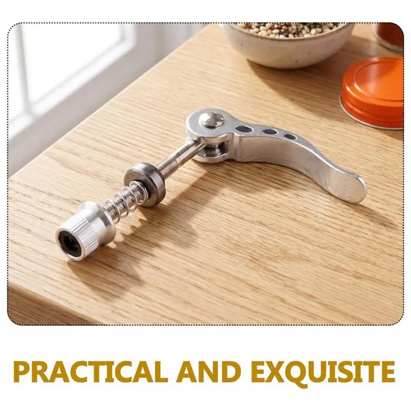 DTA4-For Kitchen Mill For Grain Milling Machine, 2Pcs Stainless Steel Grinder Lid Snap Lock Clip, Food Grade Locking Retainer
