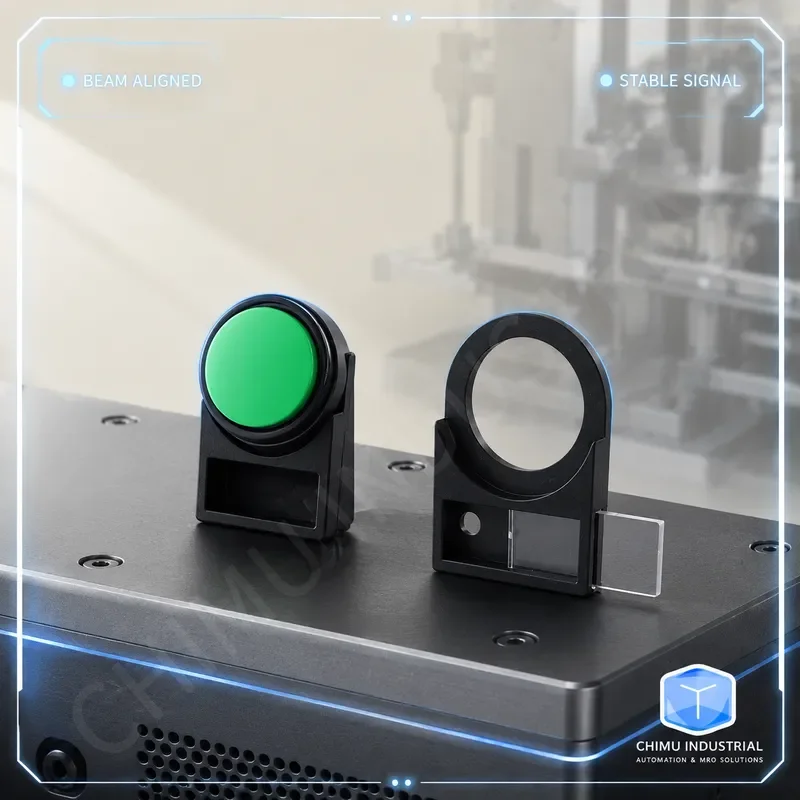 【CHIMU INDUSTRIAL】 22mm Push Button Switch Plastic Sign Frame with Indicator Light Side Plug Back Buckle Type for Control
