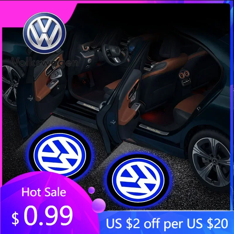 

For VW Volkswagen Jetta MK5 Golf 2PCS/Set Car Door Welcome Lights Projector Lamp Auto Accessories For Volkswagen Lavida POLO Tig