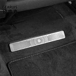 For Audi Q5 FY 2018-2024 Car Air Condition Vent Cover Rear Seat anti dust Outlet Audio Speaker stainless steel Auto Accessories