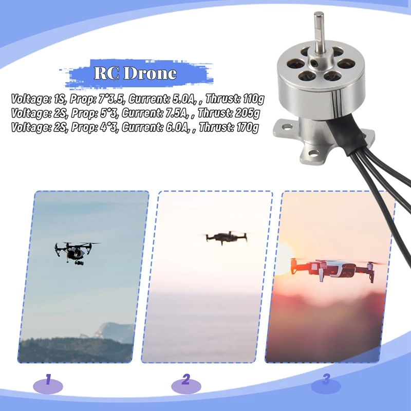 RC Drone อุปกรณ์เสริม 10G มอเตอร์ไร้แปรง Out Runner 1811 3800KV สําหรับวิทยุควบคุมเครื่องบิน