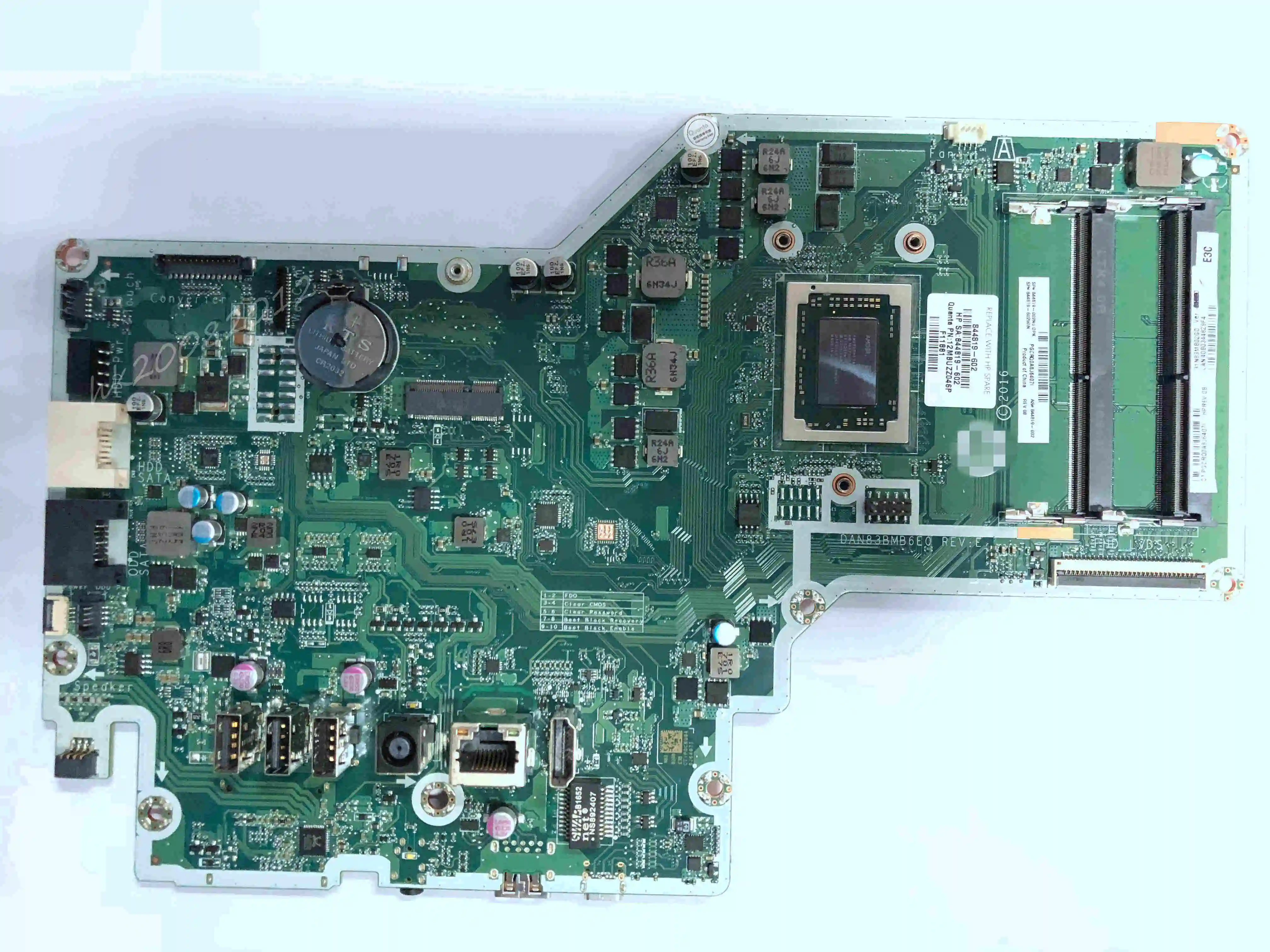 

NEW For HP Pavilion 24-B 24-b247c 24-b101la AMD A10-9630P A12-9730p MOTHERBOARD 844819-001 601 844819-002 844819-602 DAN83BMB6D0