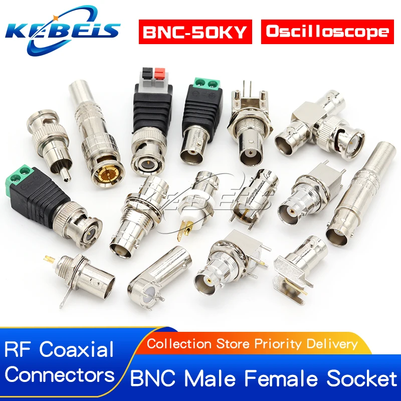 2 piezas de conector hembra BNC para soldar, montaje en panel para osciloscopio y monitoreo de video 3