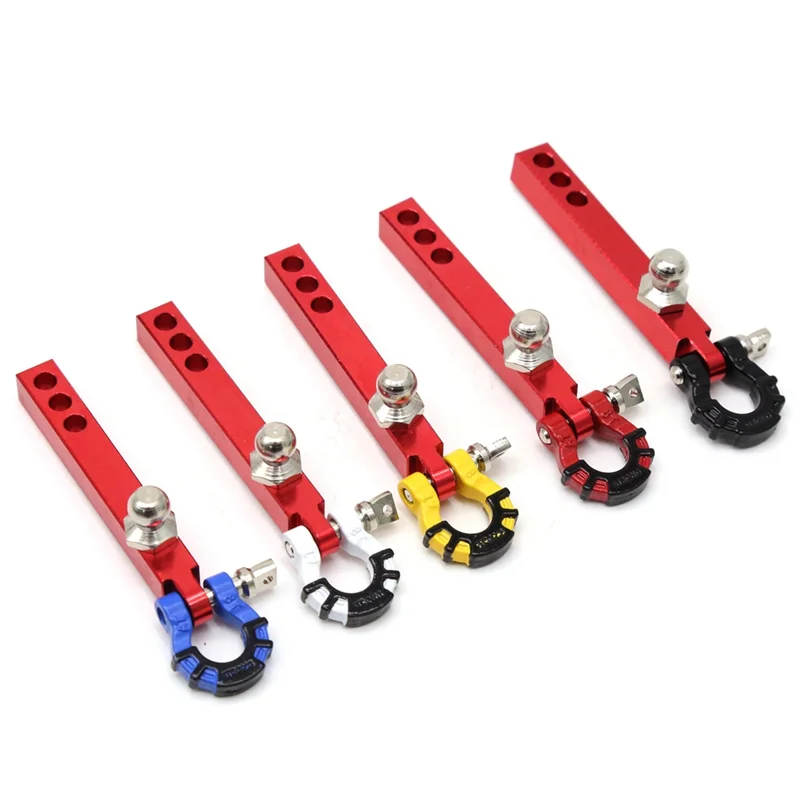 

FBIL-1/10 Climbing Car Series Universal 6X6 Square Mouth Metal Trailer Hook Ball Head + U Buckle New Rescue Easy Install Easy To