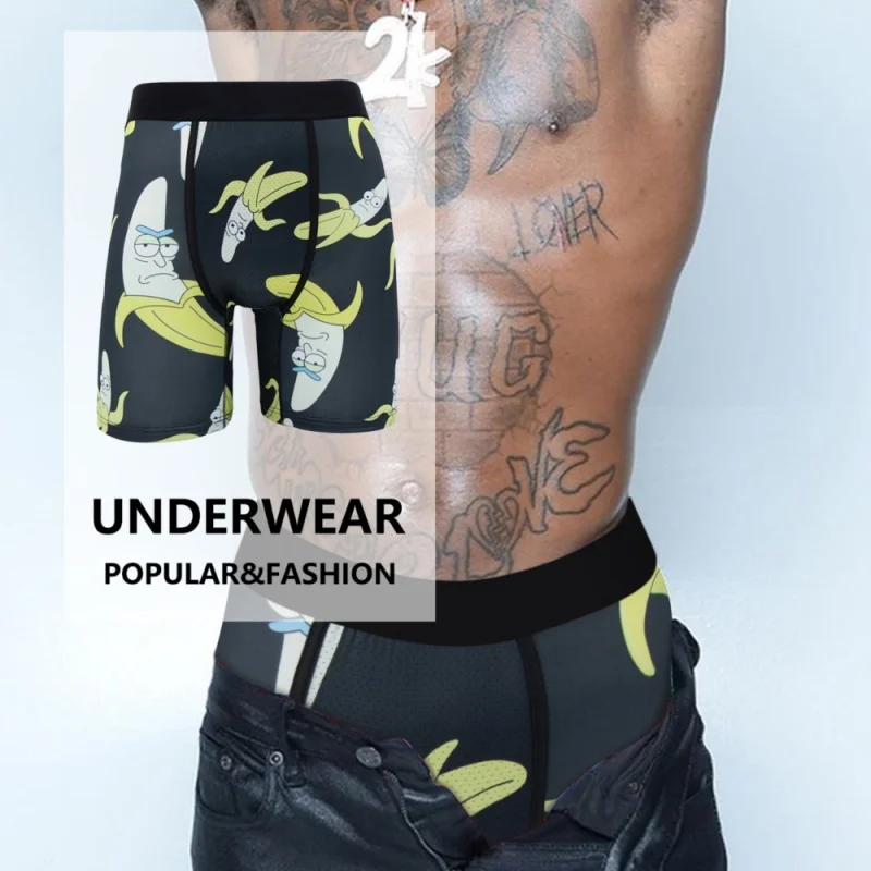

5Pcs Fashion Print Men Underwear Boxer Cueca Man Panties Lingerie Men Underpants Boxershorts Trunks Plus Size XL-5XL Men's Boxer