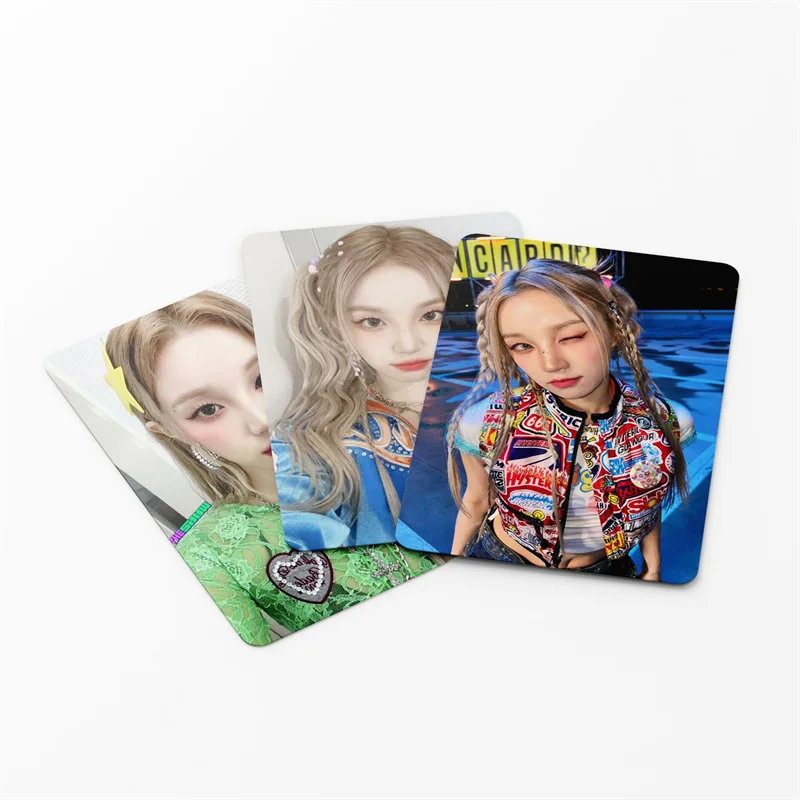 Kpop 55pcs/set (G)I-DLE Small Card Song Yuqi Small Card Song Yuqi I FEEL Album LOMO Card Gidle Female Combination Print Photo