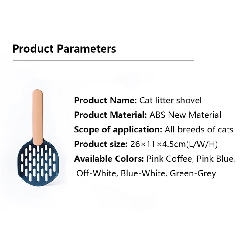 Cat Litter Shovel Pet Cleanning Tool Plastic Scoop Cat Sand Cleaning Products Toilet For Dog Food Spoons Cat Supplies