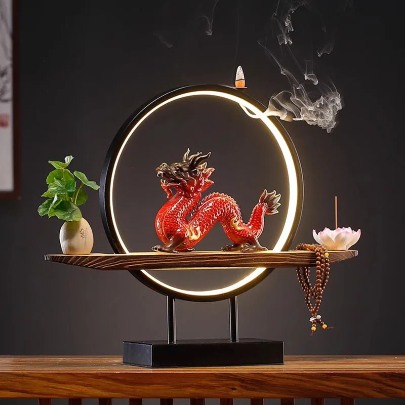 Samurai queimador de incenso titular caixa óleo essencial cerâmica base incenso fonte adornos para el hogar velas aromáticas decorativas