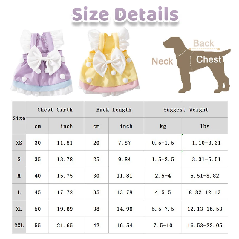 Summer Pet Clothes Cute Bowknot Dress Cat Soft Princess Dresses Chihuahua Yorkie Thin Sweet Skirts Puppy Costume Pet Supplies