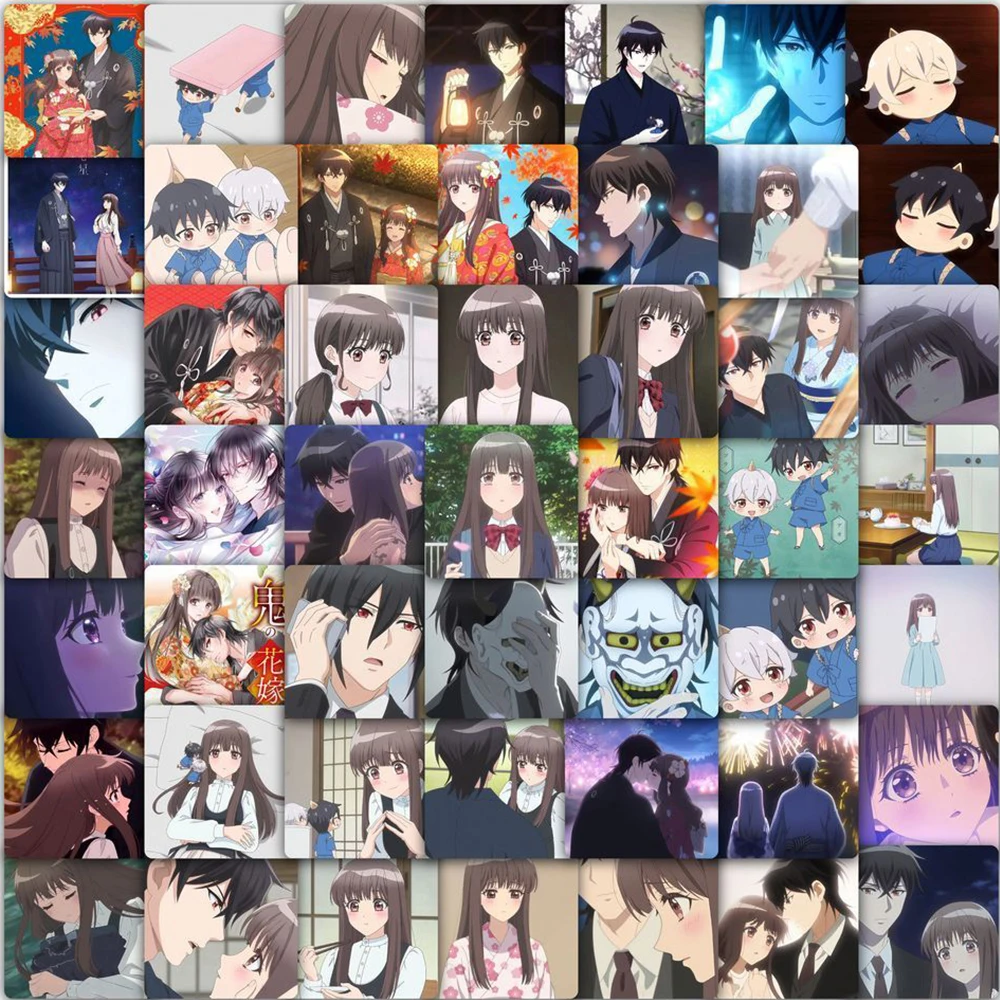 10/30/59pcs The Ogres Bride Anime Stickers Yuzu Reiya Cartoon Sticker Laptop Scrapbooking Luggage Phone Oni No Hanayome Decal