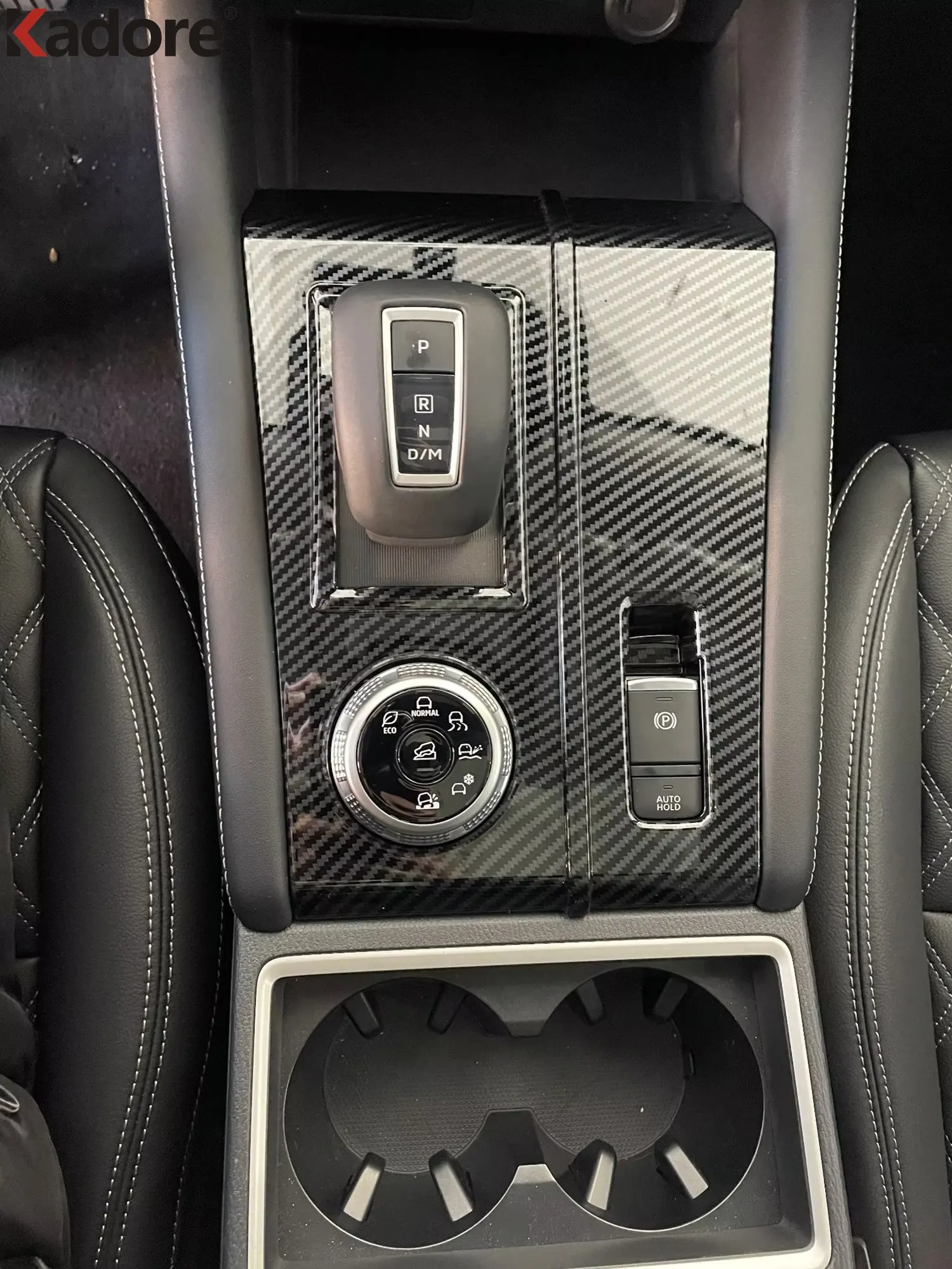 For Mitsubishi Outlander 2022 2023 2024 2025 ABS Carbon Fiber Gear Shift Box Panel Cover Trim Car Styling Interior Accessories
