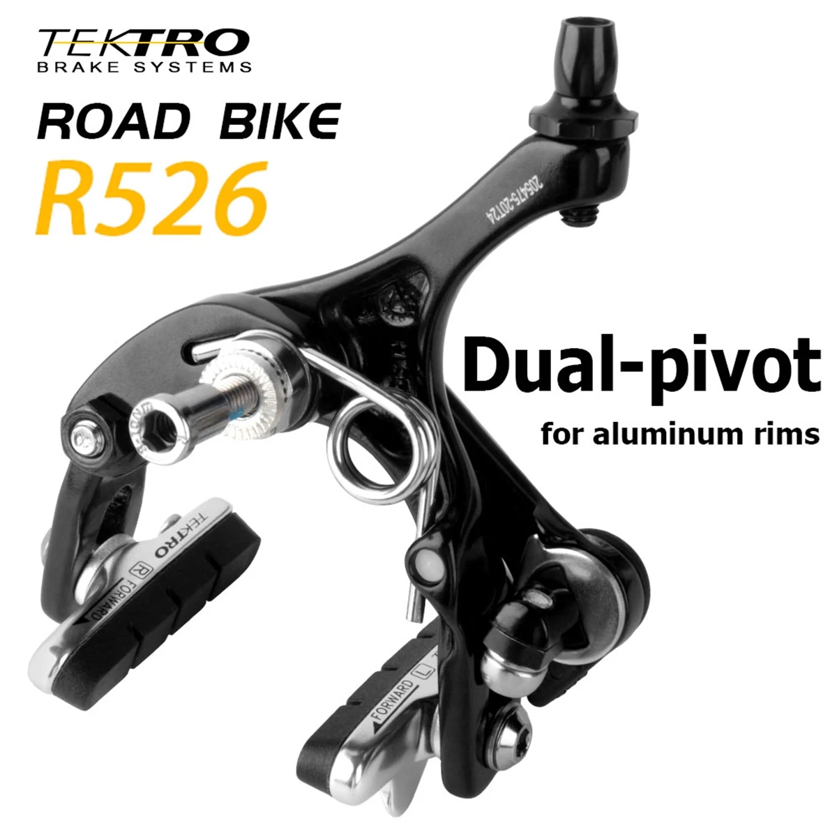 

TEKTRO R526 Road Bike Caliper Brakes Dual Pivot Front Rear Rim Brake Set City Folding Bicycle C Brake for Shimano R7000 R8000
