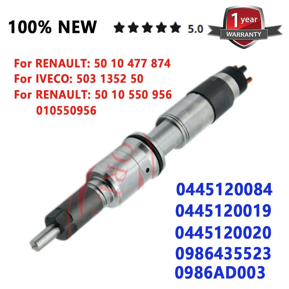 

ORLTL NEW Diesel 0445120084 Fuel Injector 0445120020 0445120019 for RENAULT for IVECO 5010477874 0986435523 0986AD003 503135250