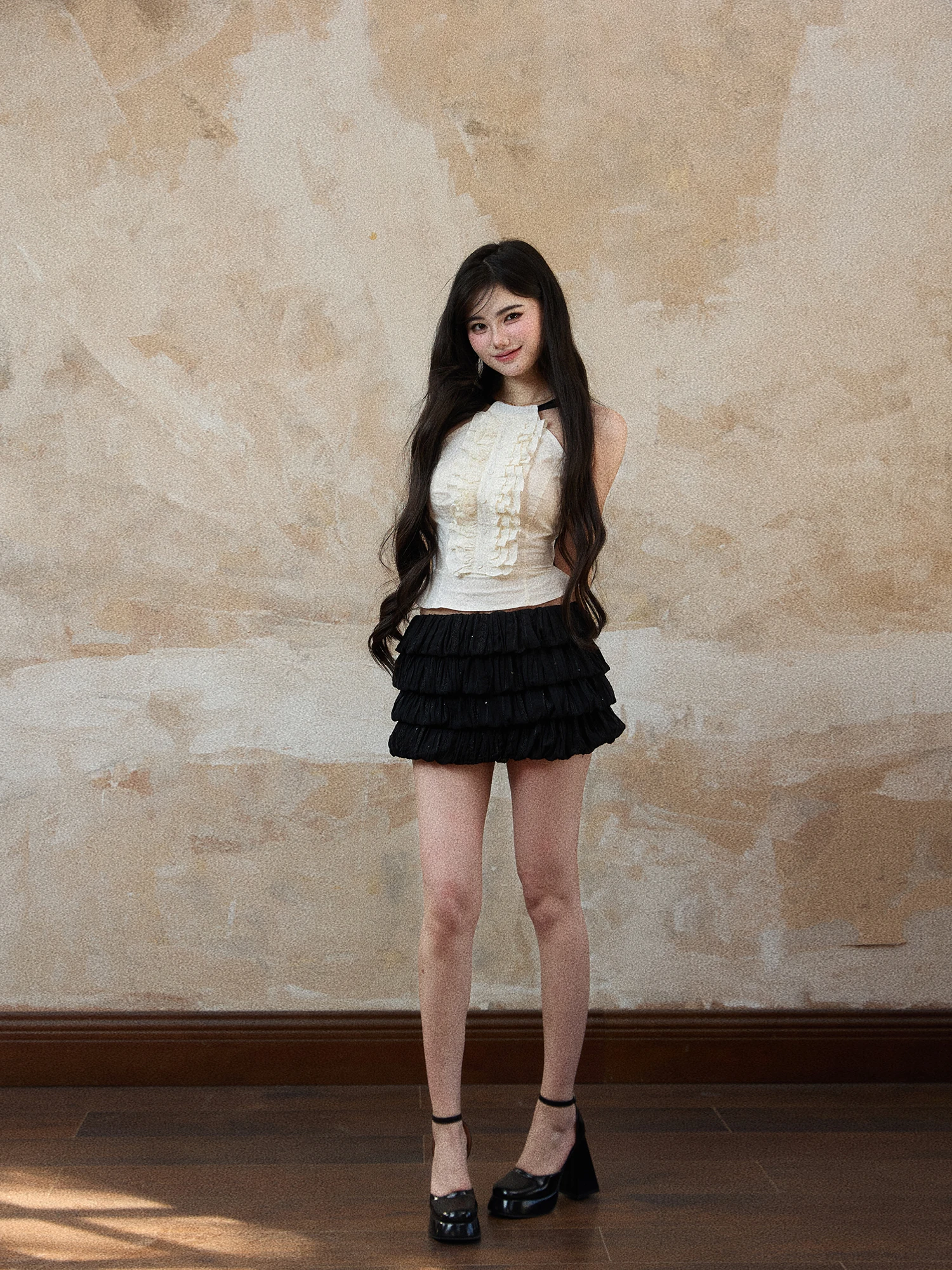 

Черное короткое платье-юбка для подружки невесты, облегающее, для вечеринок, женское, с низкой талией, весна-лето, новый стиль, серия «Один огурец»