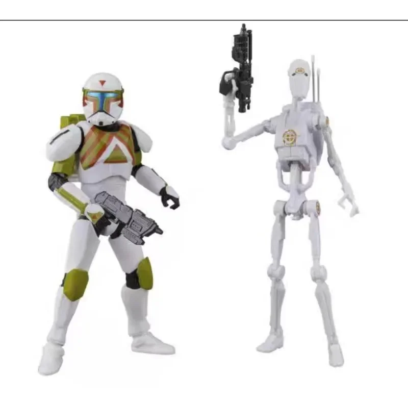 Original Hasbro Star Wars The Black Series Clone Commando (Urban Fighter) & B1 Battle Droid (Training) Action Figure Model Toys