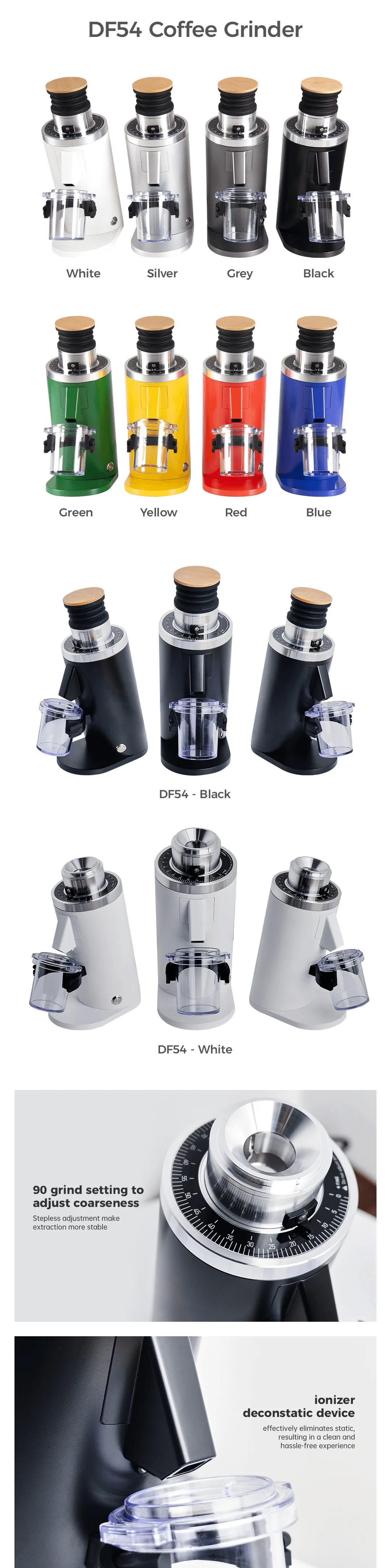 DF54 전기식 싱글 도즈 플랫 버 커피 원두 분쇄기 - Coffee Grinder Burr Flat 리뷰 및 가격