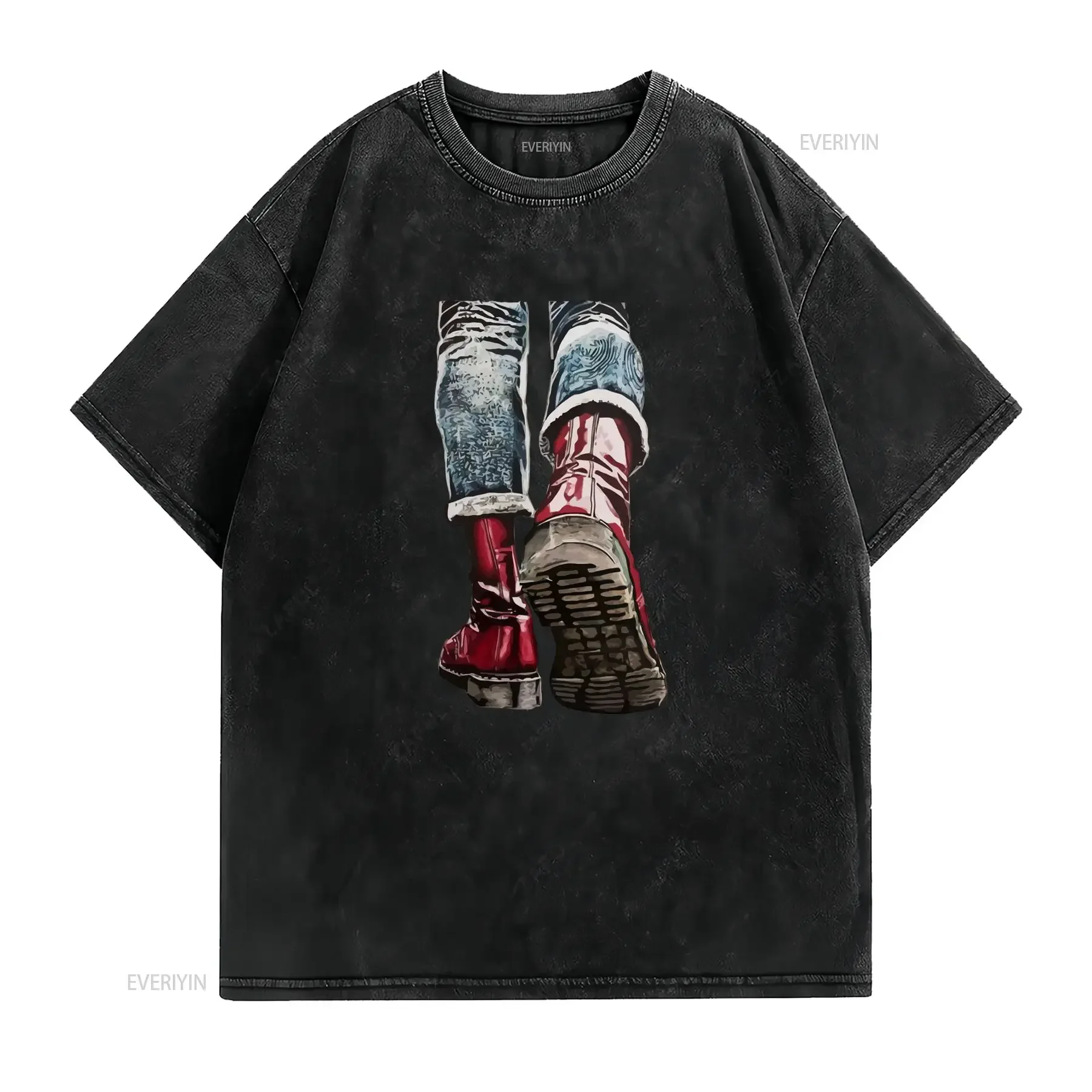 Skinhead Boots S to 5XL T Shirt Streetwear Fashion Outfit Men's Plus Size Band Style Casual Aesthetic Machine Washable vintage