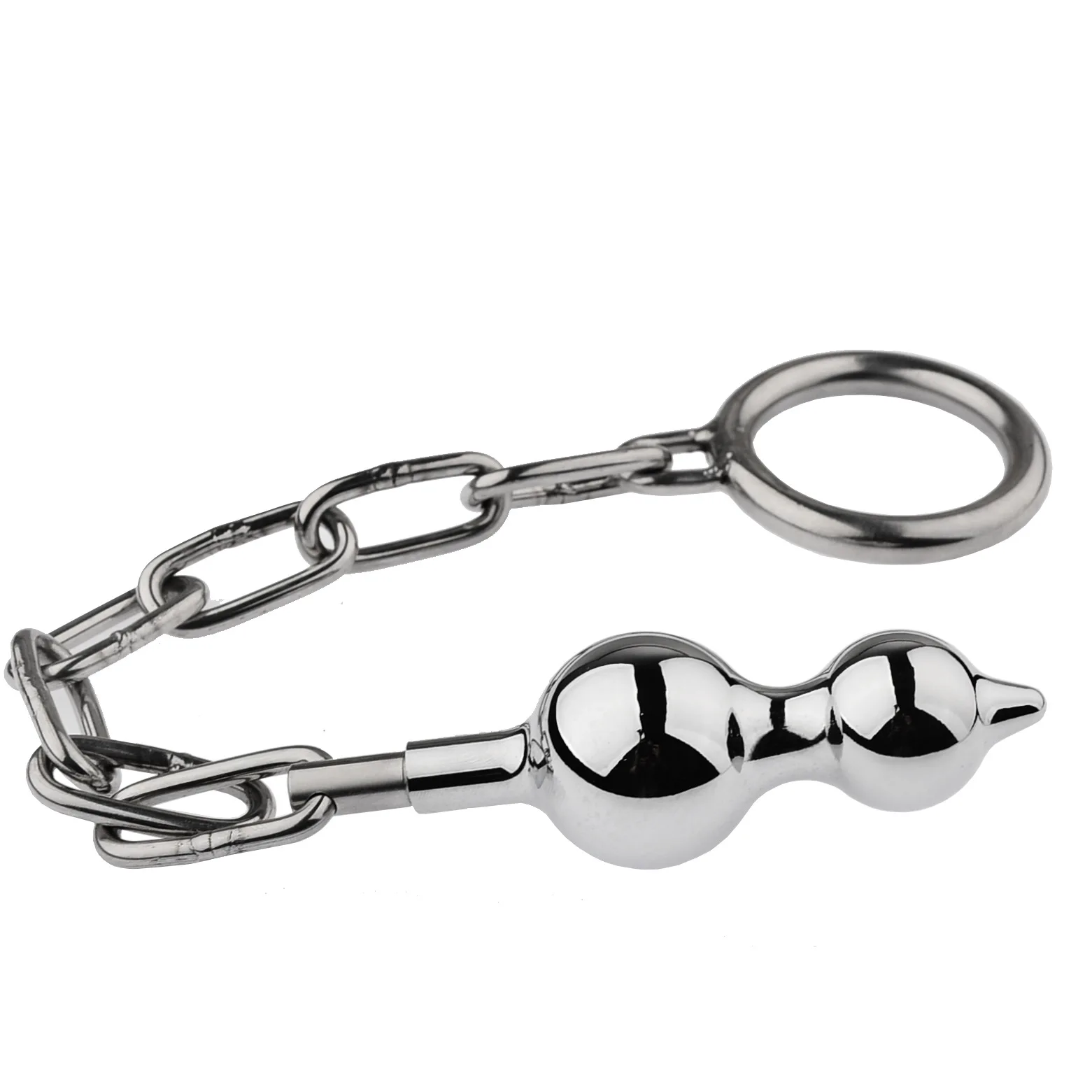 Aldult Metal Sex Toy Anal Plug with Chain Vagina Prostate Massager Butt Plug SM Adult Porn for Men Penis Ring Penis Exercise