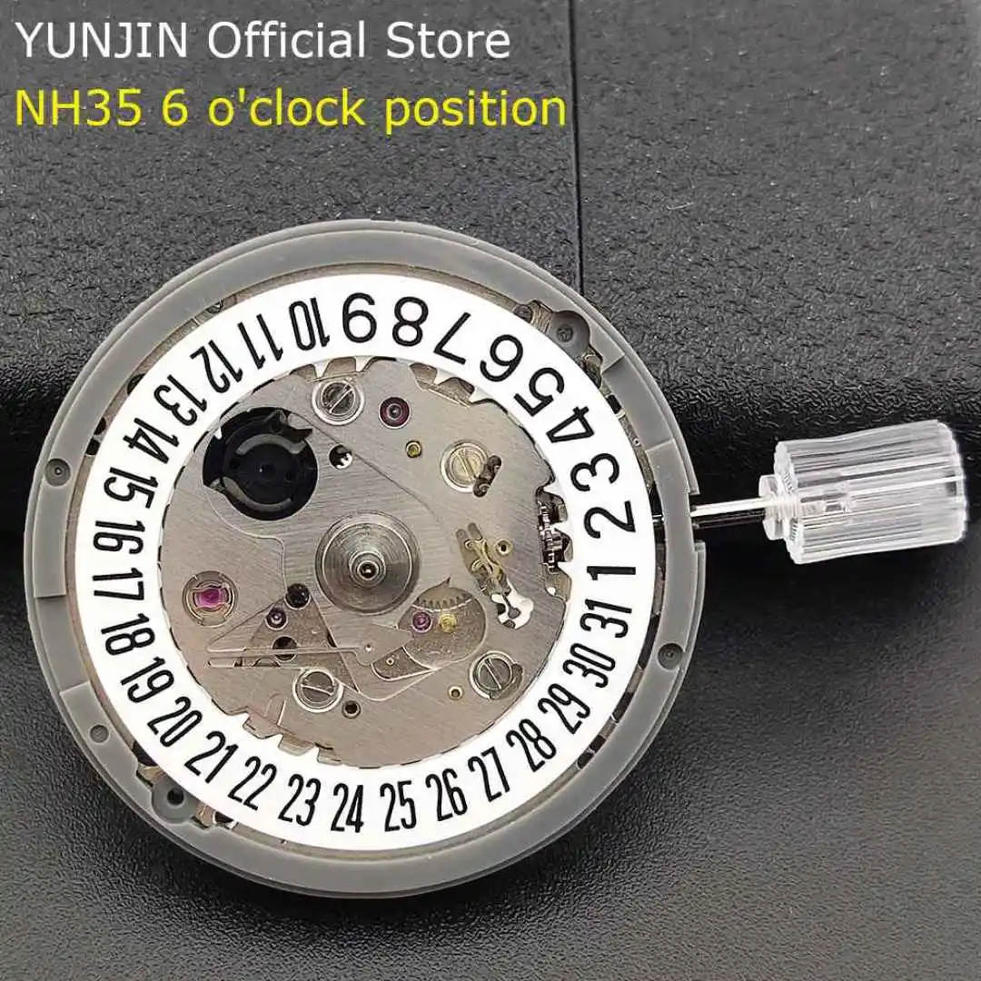 

Japanese original high precision mechanical NH35 movement, white 6 o 'clock date automatic watch movement replacement