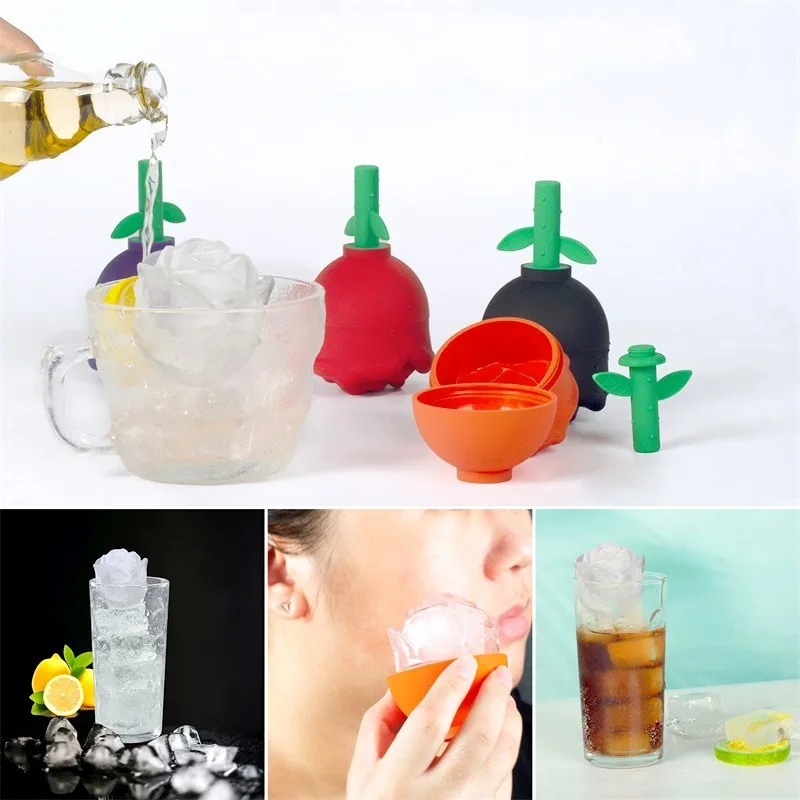 Bar Rose Flower Molds Slicone Ice Shape Silicone Fondant Perfumes Home Decorative Candles Scented Epoxy Resin