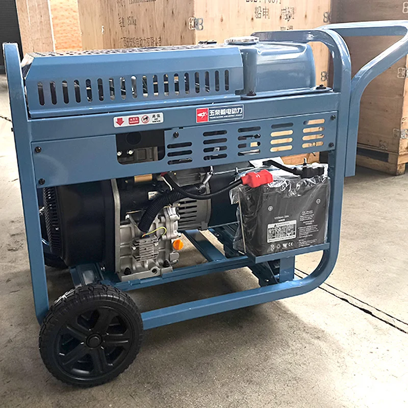 8KW Power Diesel Generator Set 10KVA Silent Mobile All Copper Brushless Motor Self Starting Backup Power Supply