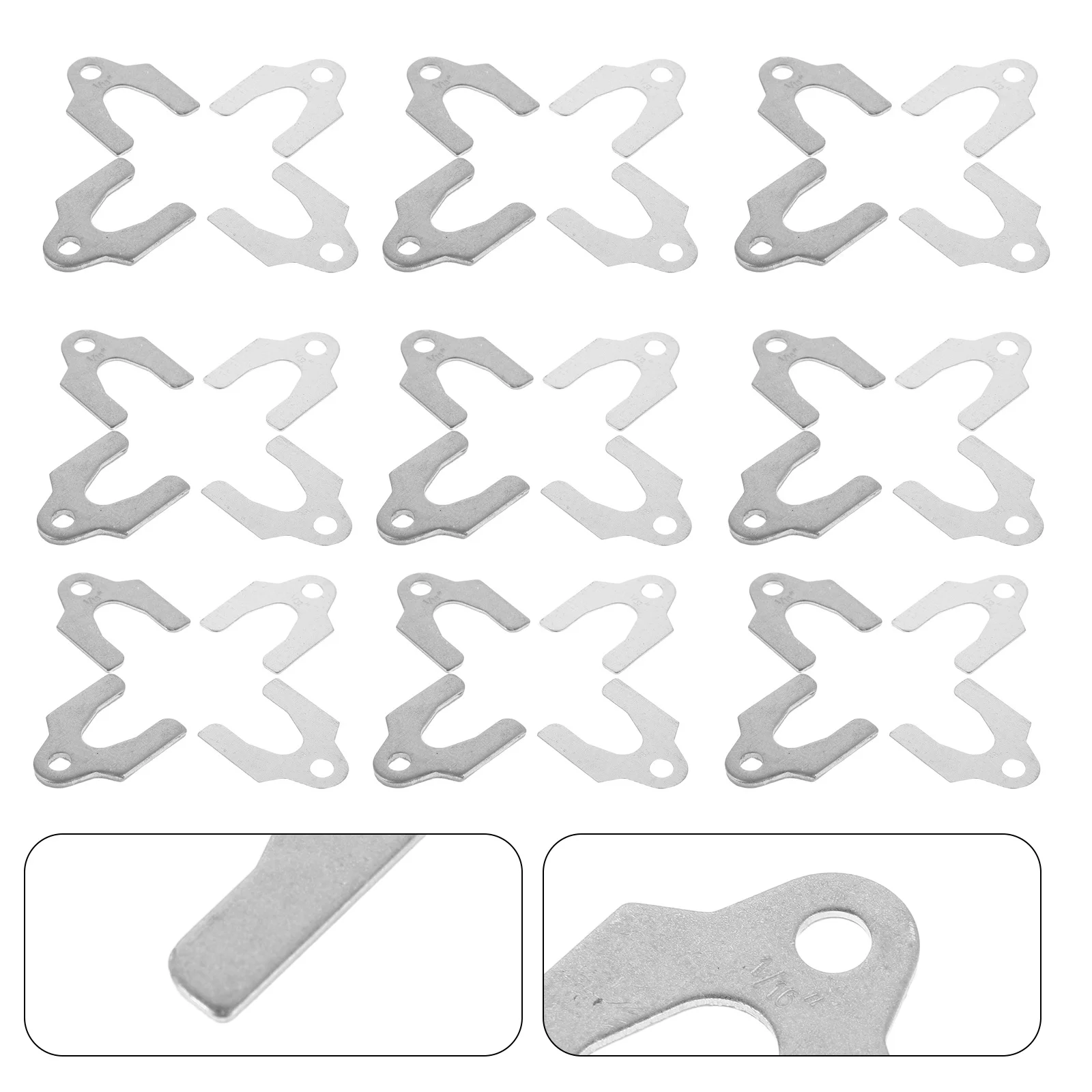 

144pcs Car Body Kit Auto Body Panel Alignment Shims For Door Gap Adjustment, Durable Steel Shims For Vehicle Panel Positioning